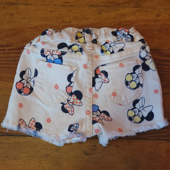 Baby Gap Disney Minnie Mouse Stretch Denim Shorts - Picture 3 of 3